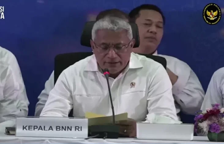 BNN Sita 1,2 Ton Narkoba Senilai Rp1 Ribu Miliar lalu 7 Mobil Mewah