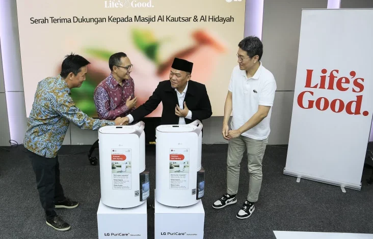 LG Berbagi Kenyamanan Ibadah Ramadan dengan Donasi Dehumidifier Lanjutan