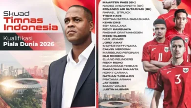 Resmi! Daftar Skuad Timnas Indonesia Hadapi Australia dan juga Bahrain