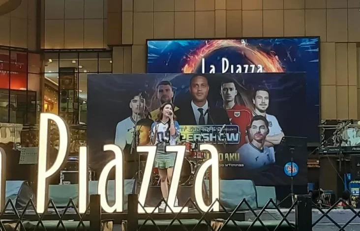Syarla Martiza Buat Penonton Nobar Indonesia vs Bahrain Galau dengan Mengheningkan Cinta