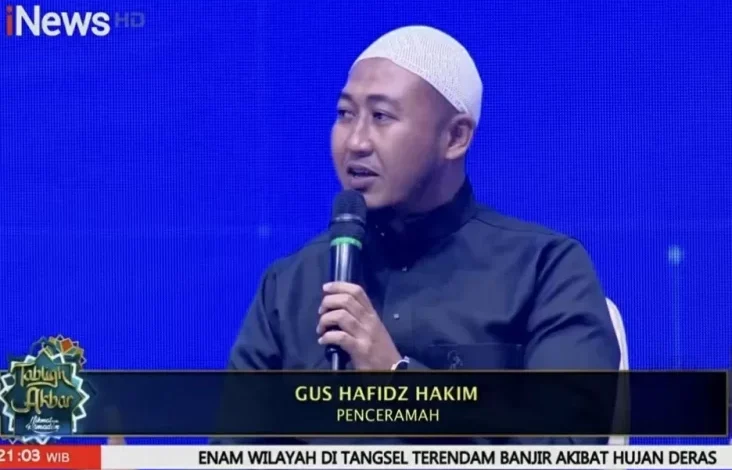 Tausiyah Gus Hafidz Hakim di dalam area Tabligh Akbar Nikmatnya Ramadan: Rezeki Tak Melulu Uang