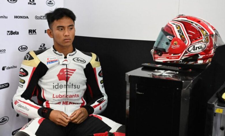 Mario Aji tuntaskan balapan Moto2 Qatar 2025 pasca sempathighside