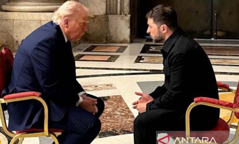 Trump setelah itu Zelenskyy bertemu dalam di Vatikan, setuju lanjutkan pembicaraan