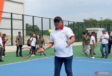 Kepala Daerah Bogor resmikan Lapangan Tenis Kapten Muslihat ke di Pakansari